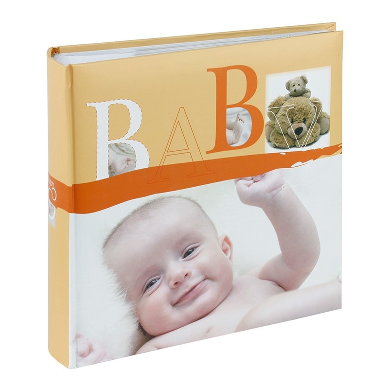 Album foto Baby Vital, 200 poze 10x15 cm, memo, slip-in, culoare portocaliu