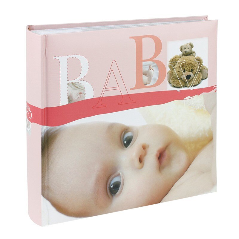 Album foto Baby Vital, 200 poze 10x15 cm, memo, slip-in, culoare roz