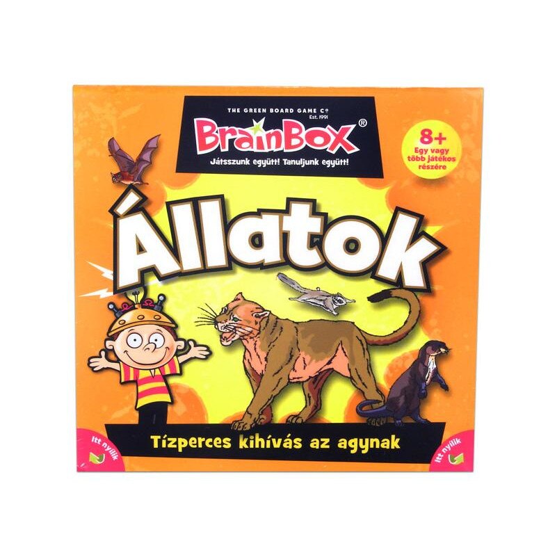 Joc de societate The Green Board Game BrainBox Animalele in limba maghiara
