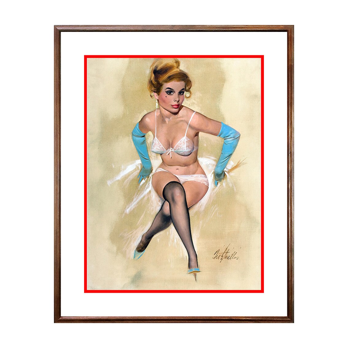 Tablou Poster, Vintage Pin-Up - VP-122, 40 x 50 cm