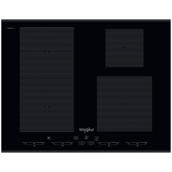 Plita incorporabila Whirlpool SMC 654 F/BT/IXL, Inductie, 4 zone de gatit, Cristal negru Plita incorporabila Whirlpool SMC 654 F/BT/IXL, Inductie, 4 zone de gatit, Cristal negru