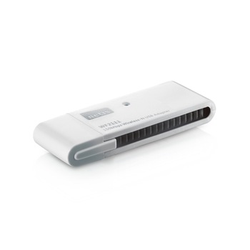 Adaptor wireless NETIS WF2111, 150Mbps, USB, alb Adaptor wireless NETIS WF2111, 150Mbps, USB, alb