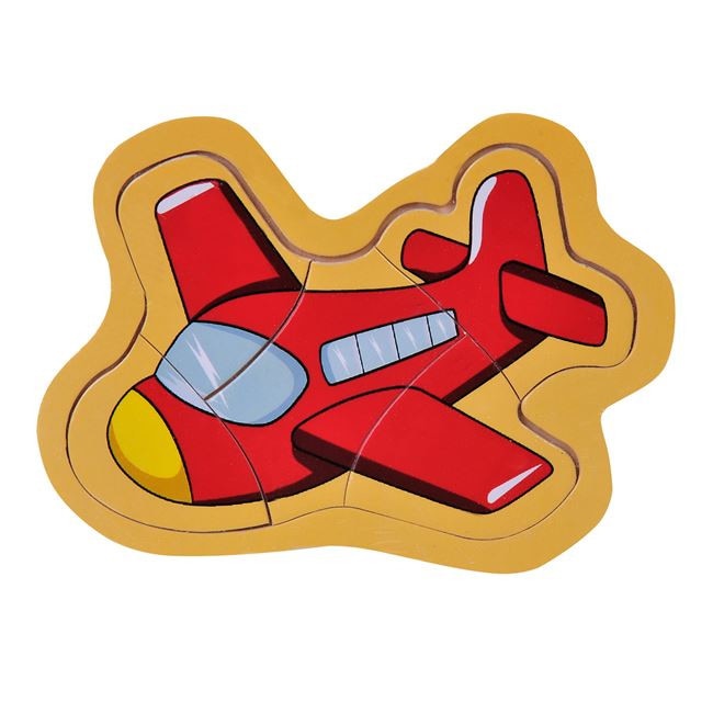 Puzzle Zola® Incastru lemn, Avion- 5 Piese