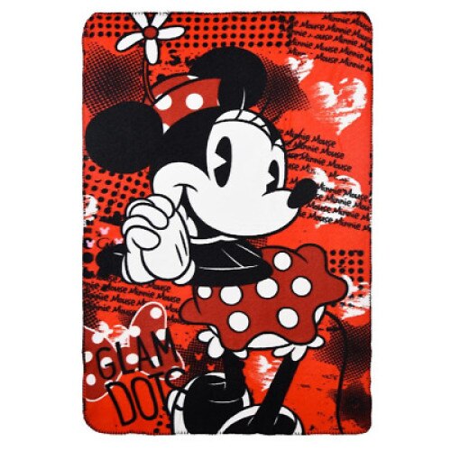 Patura Minnie Mouse rosu 100 x 150 cm