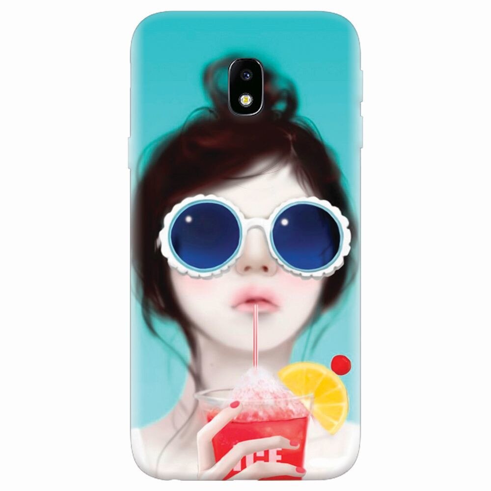 Husa silicon pentru Samsung Galaxy J7 Pro 2017, Cute Girly 001