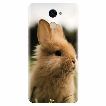 Husa silicon pentru Huawei Enjoy 7 Plus, Cute Rabbit In Grass Husa silicon pentru Huawei Enjoy 7 Plus, Cute Rabbit In Grass