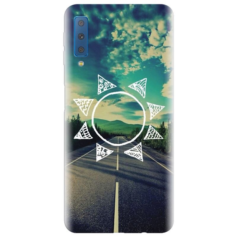 Husa silicon pentru Samsung Galaxy A7 2018, Sun On The Road