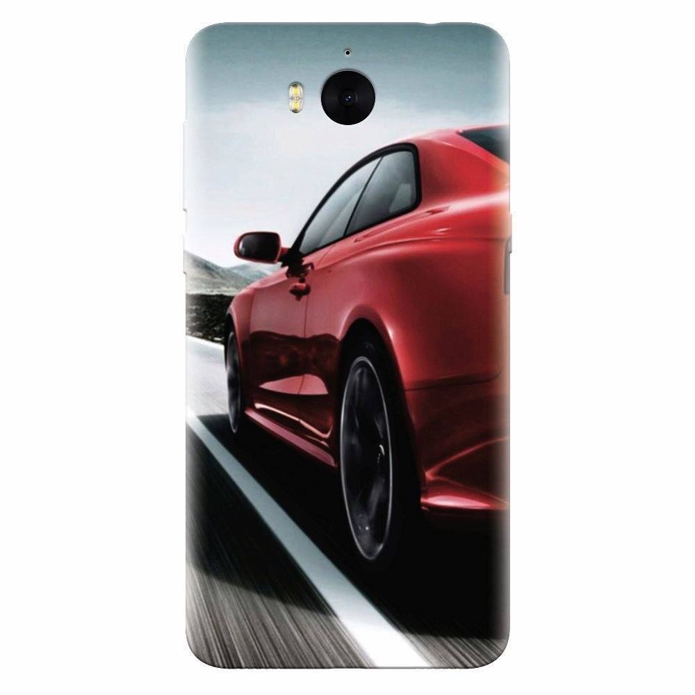 Husa silicon pentru Huawei Y6 2017, Car On Road