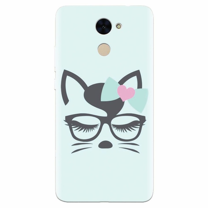 Силиконов кейс за Huawei Enjoy 7 Plus, Angel Cat