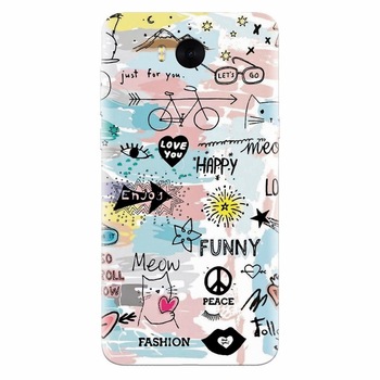 Husa silicon pentru Huawei Y6 2017, Travel 101 Husa silicon pentru Huawei Y6 2017, Travel 101