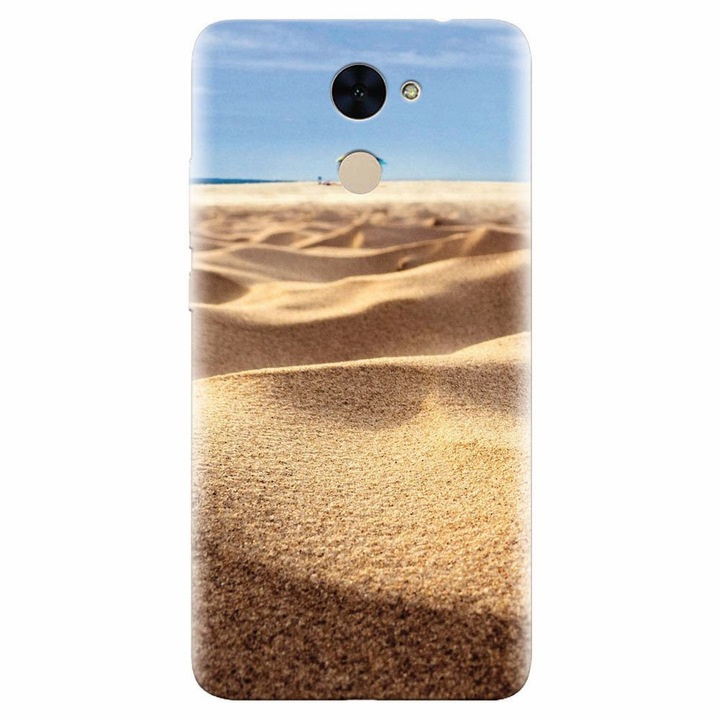 Силиконов кейс за Huawei Enjoy 7 Plus, Beach Sand Closeup Holiday
