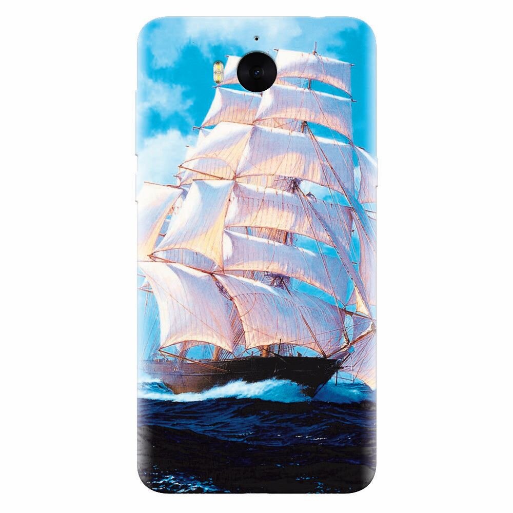 Husa silicon pentru Huawei Y6 2017, Attractive Art Of Ships