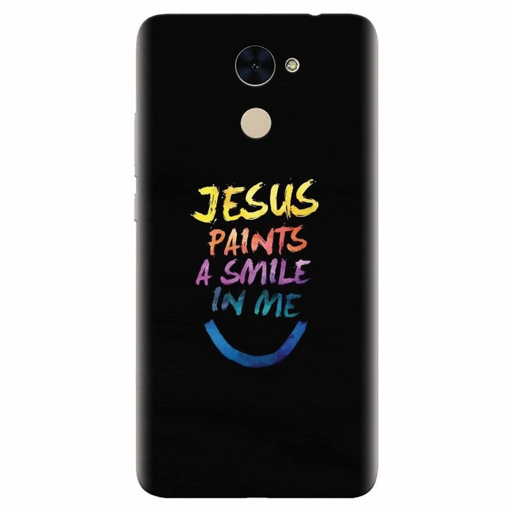 Силиконов кейс за Huawei Nova Lite Plus, Jesus Paints A Smile In Me