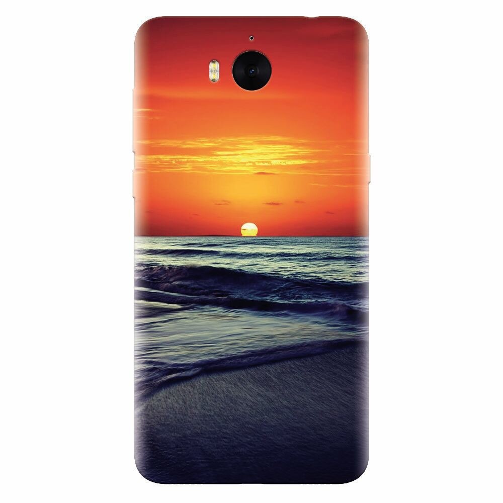 Husa silicon pentru Huawei Y6 2017, Ocean Sunset