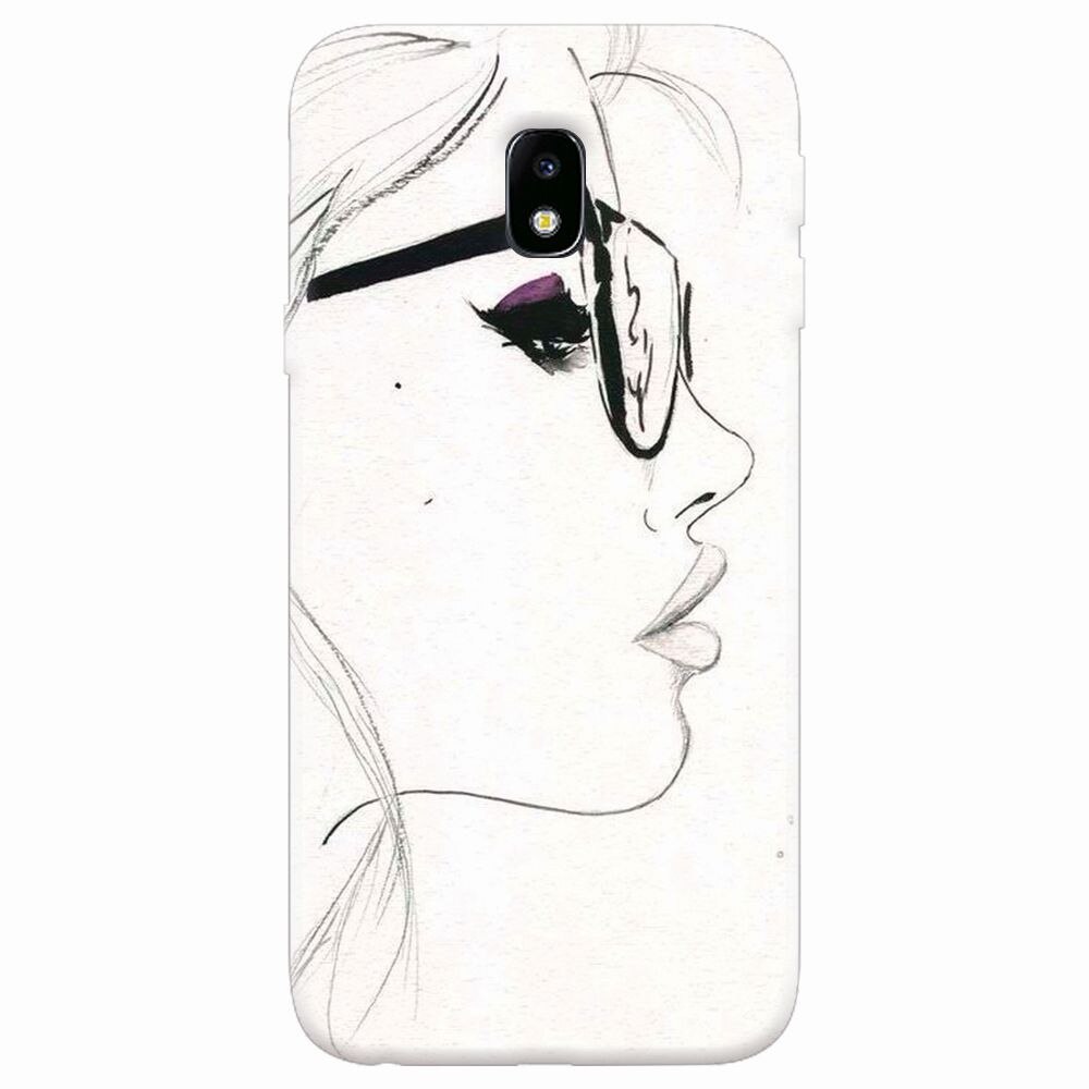 Husa silicon pentru Samsung Galaxy J7 2017, Girl Face