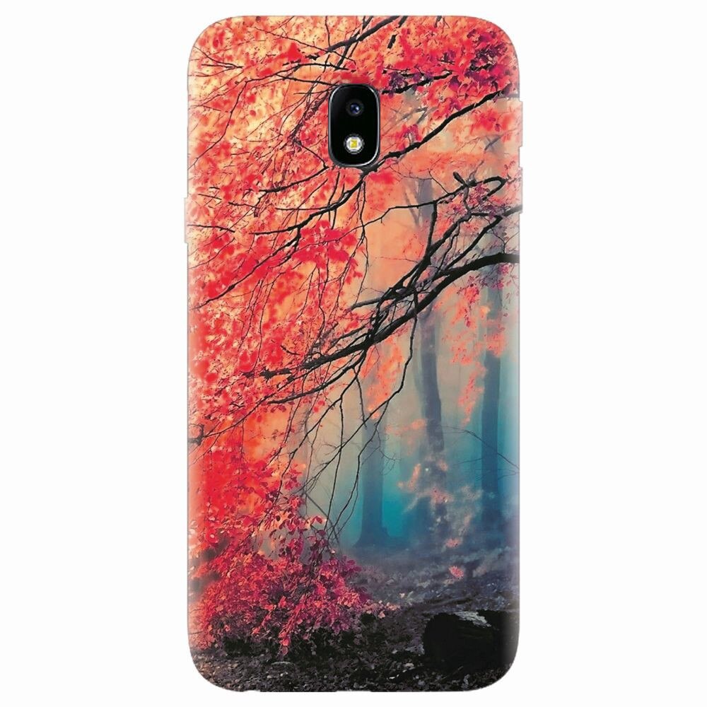 Husa silicon pentru Samsung Galaxy J7 Pro 2017, Morning Fog Inest Nature