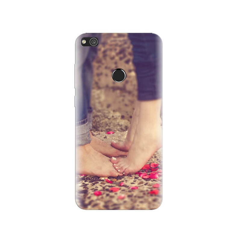 Husa Huawei P8 Lite 2017 Love Couple Feet And Petals