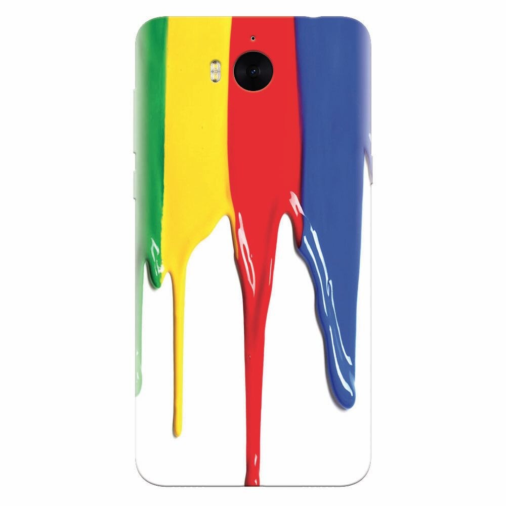 Husa silicon pentru Huawei Y5 2017, Dripping Colorful Paint