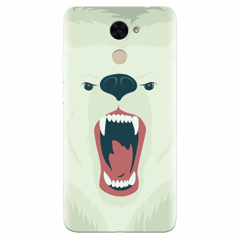 Husa silicon pentru Huawei Nova Lite Plus, Fierce Polar Bear Winter