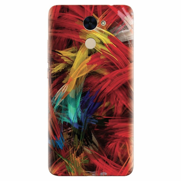 Силиконов кейс за Huawei Enjoy 7 Plus, Colorful Digital Painting Strokes