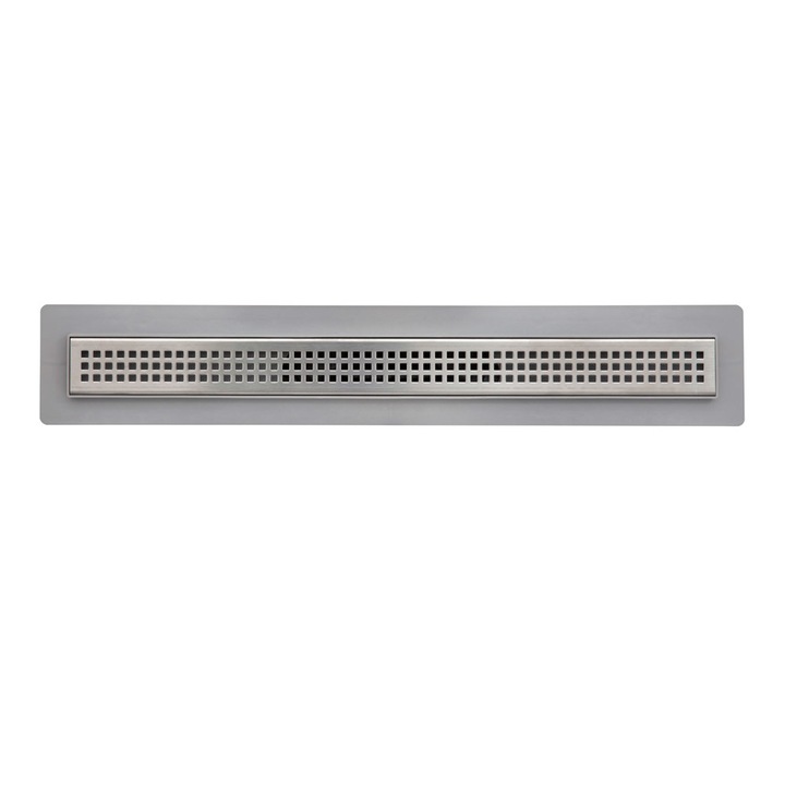 Rigola pentru dus, gratar inox, sifon gravitational, L 800 mm