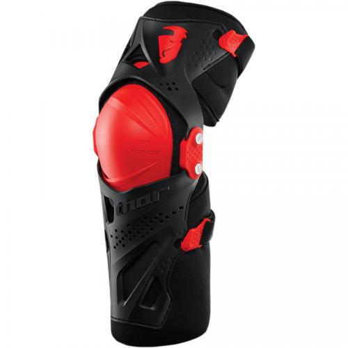 Protectii genunchi Thor Force XP culoare negru/rosu marime S/M