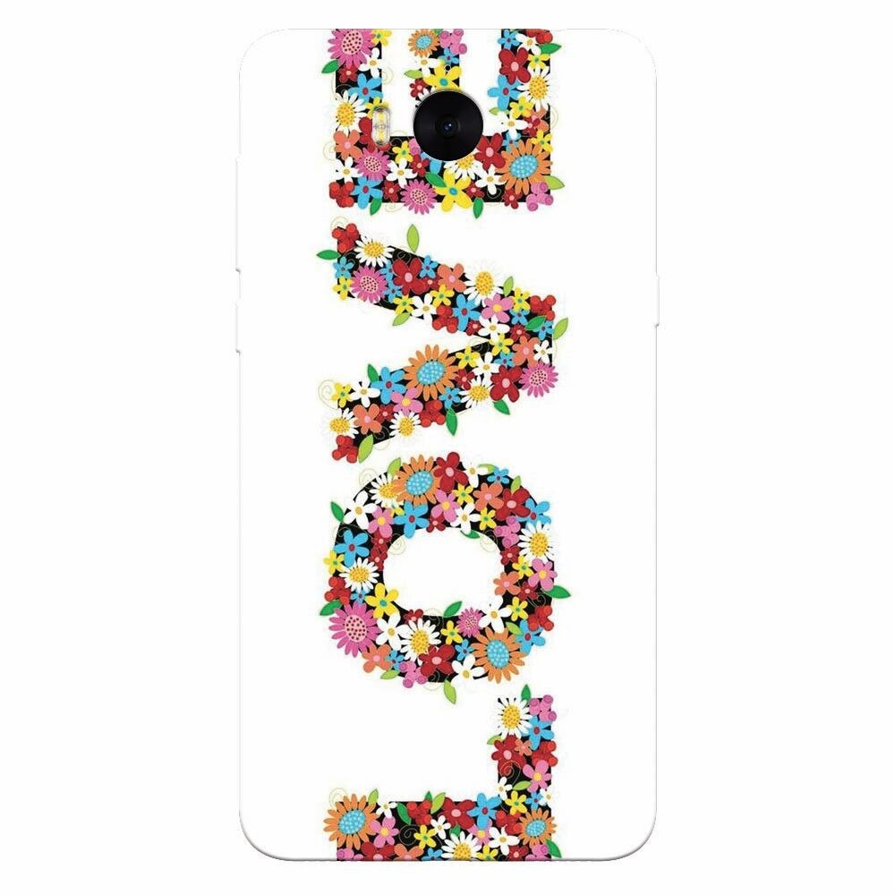 Husa silicon pentru Huawei Y5 2017, Love Made By Flowers