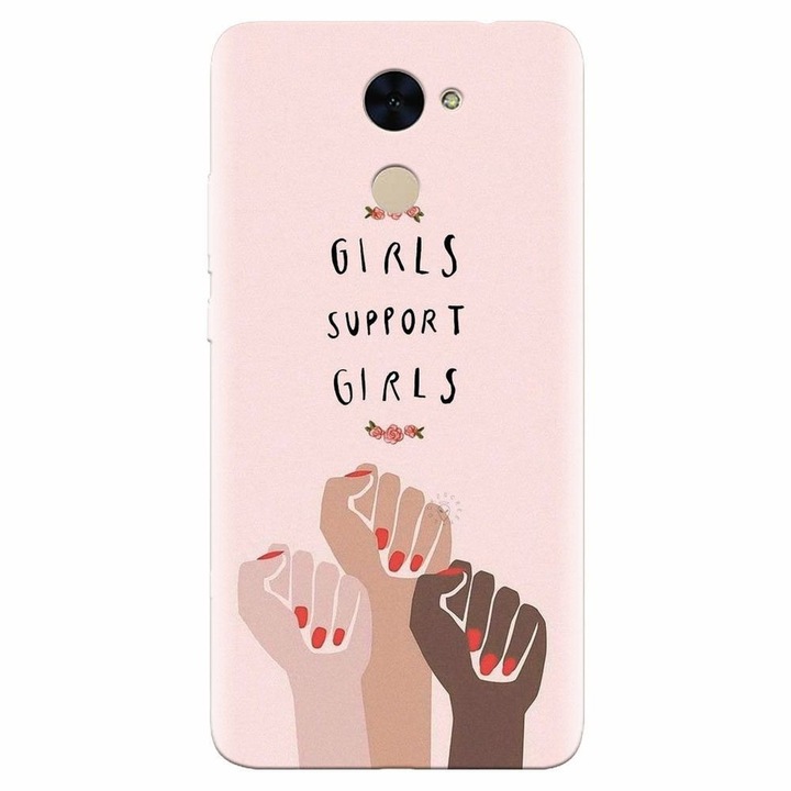 Силиконов кейс за Huawei Enjoy 7 Plus, Girls Supportgirls