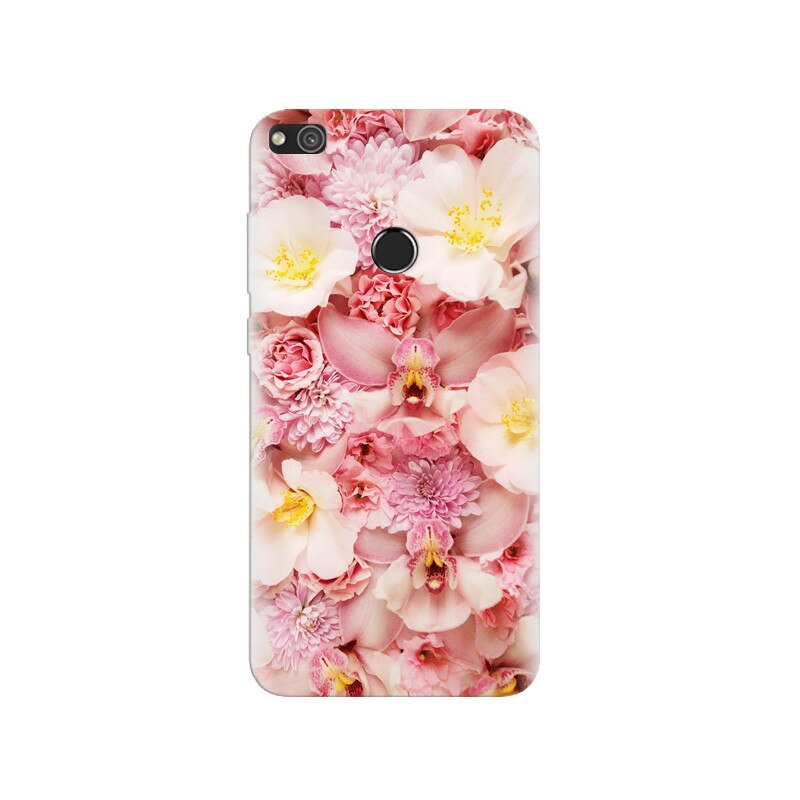 Husa Huawei P8 Lite 2017 Pink Flower Phone 002