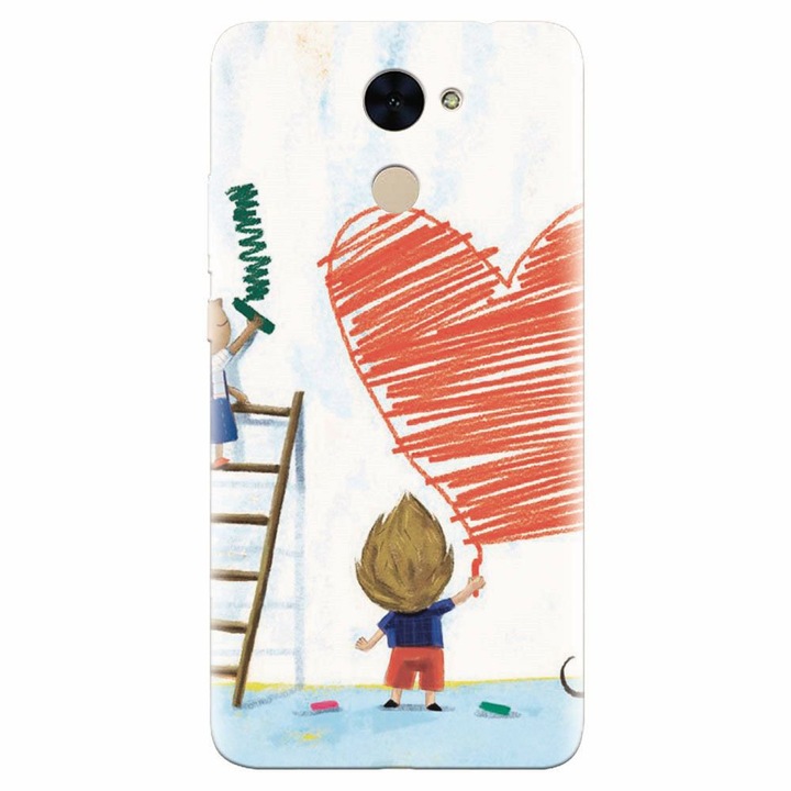 Силиконов кейс за Huawei Enjoy 7 Plus, I Love You Creatures