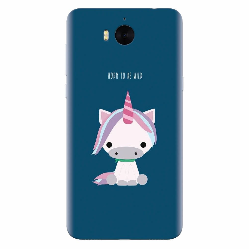 Husa silicon pentru Huawei Y6 2017, Horn To Be Wild Cute Unicorn