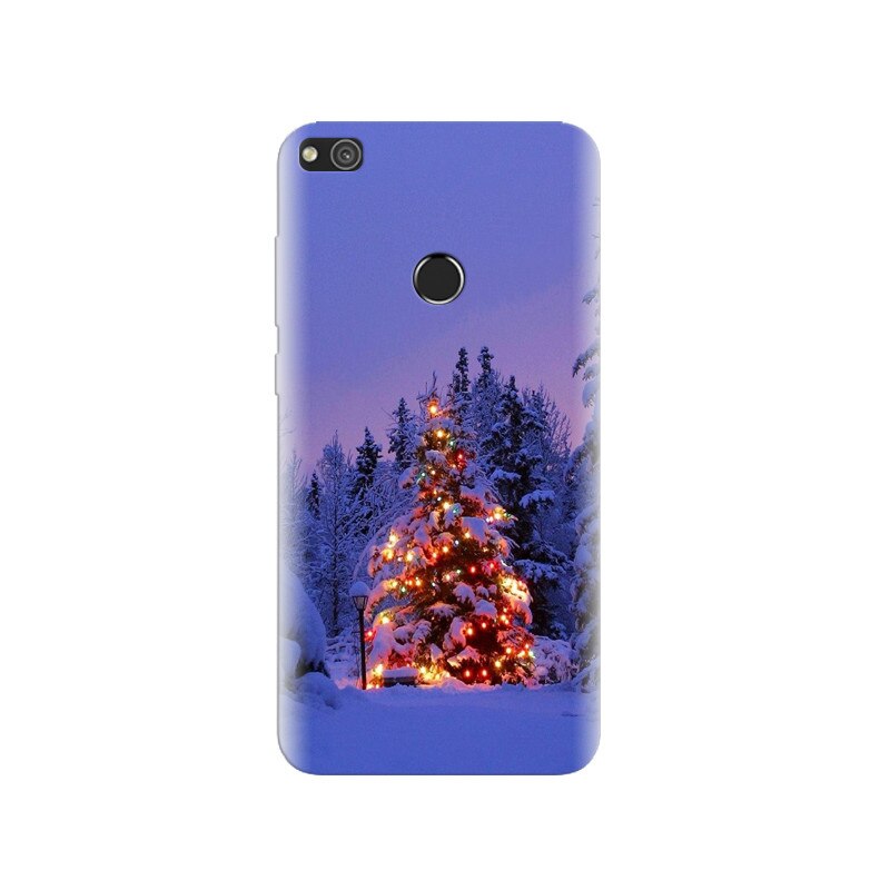 Husa Huawei P8 Lite 2017 Snowy Decorated Christmas Tree