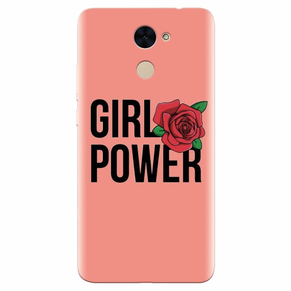 Husa silicon pentru Huawei Y7 Prime 2017, Girl Power 2