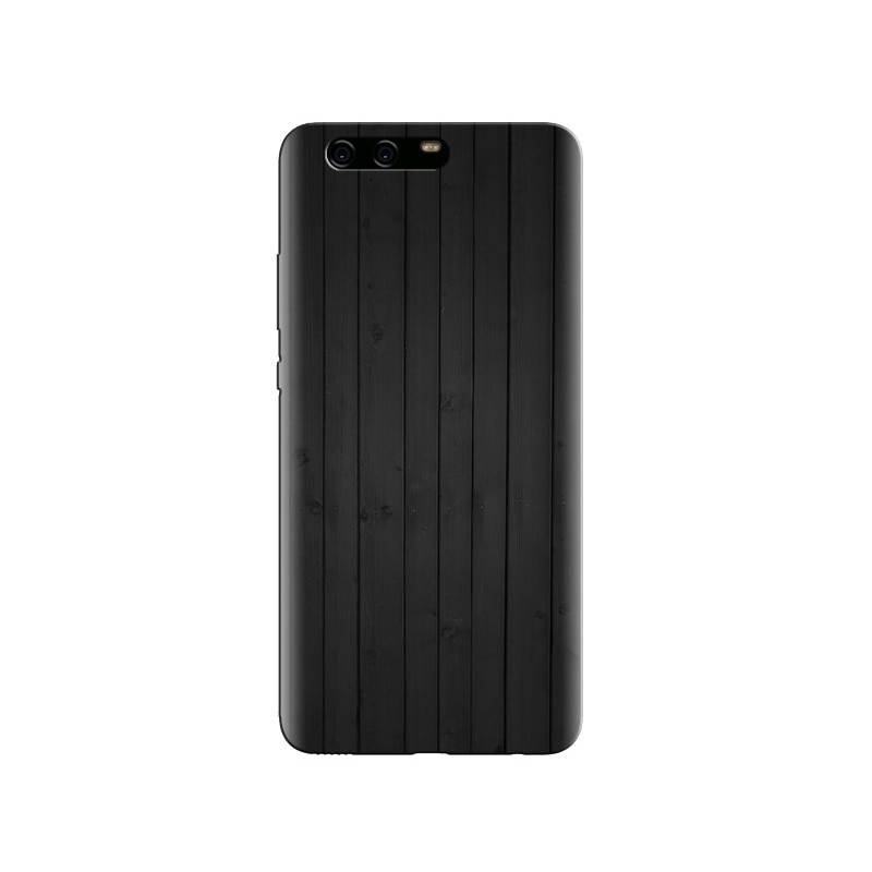 Husa Huawei P10 Black Wood Texture