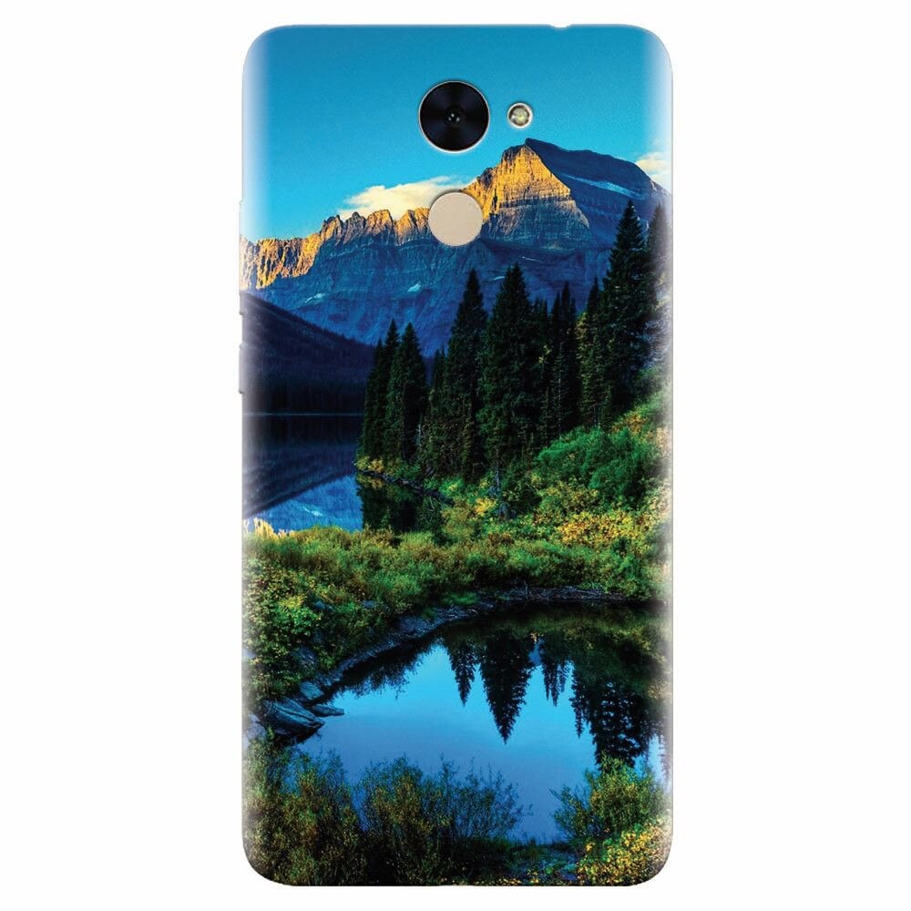Husa silicon pentru Huawei Y7 Prime 2017, HDR Mountains Lake