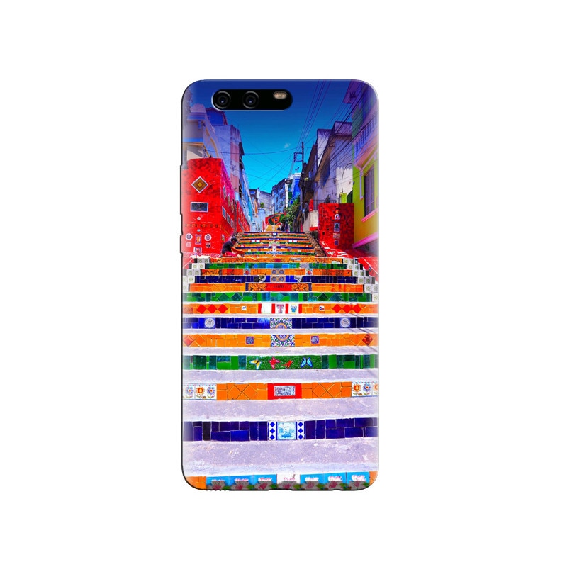 Husa Huawei P10 Brazil Landscape Colorful Stairs Buildings
