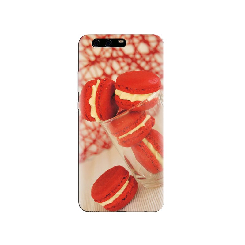 Husa Huawei P10 Cream Macaroon Red Biscuits