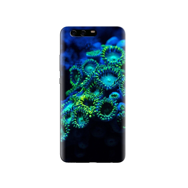 Husa Huawei P10 Blue Underwater Zoanthids Coral Reef