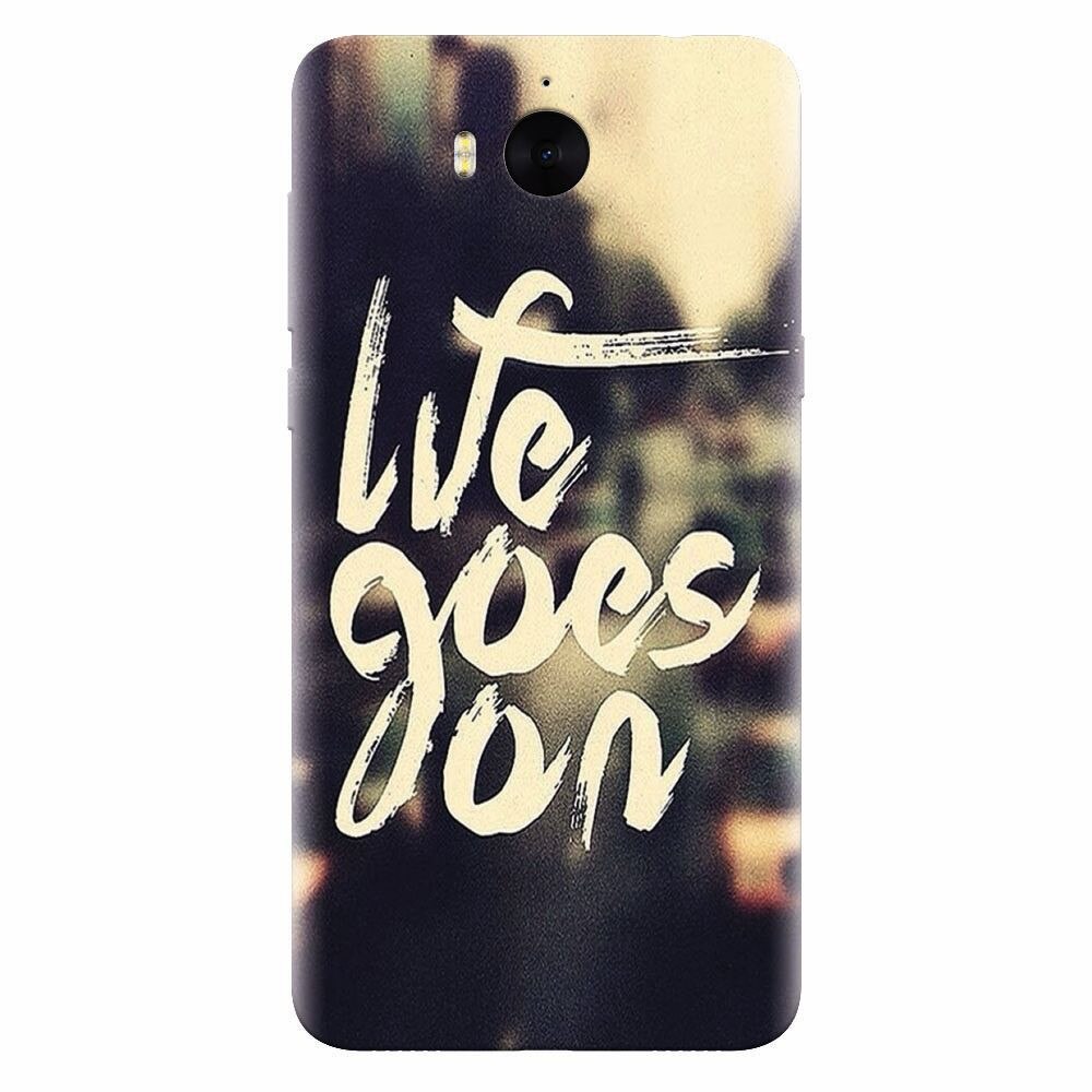 Husa silicon pentru Huawei Y6 2017, Life Goes On