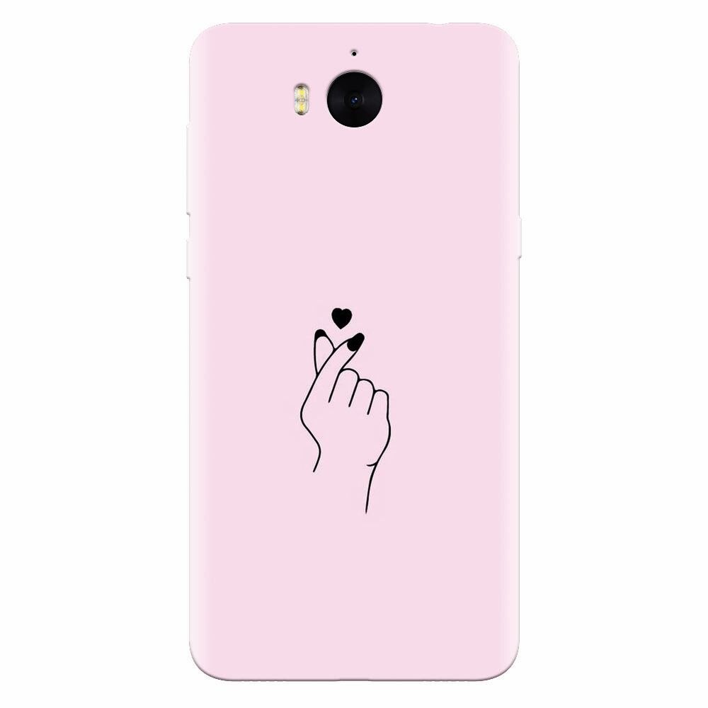 Husa silicon pentru Huawei Y5 2017, Simple Love