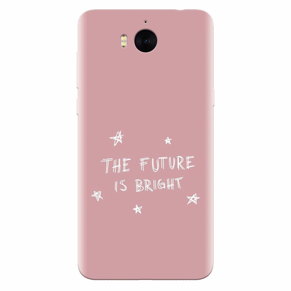 Husa silicon pentru Huawei Y6 2017, The Future Is Bright