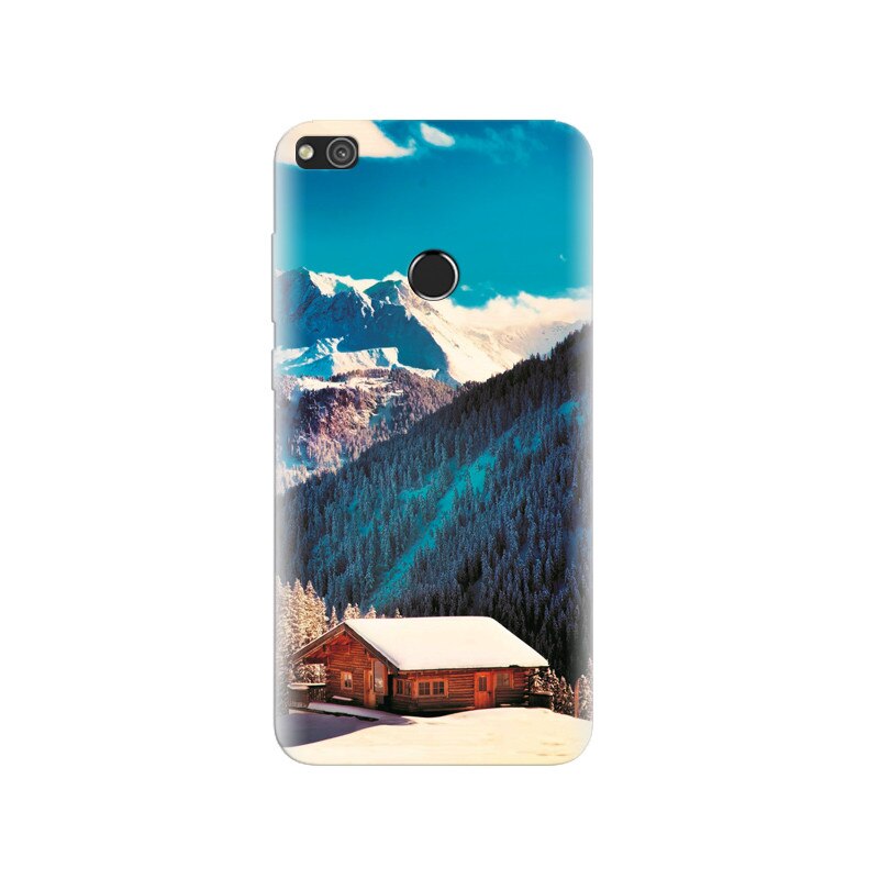 Husa Huawei P8 Lite 2017 Snow Mountains And Trees Wide