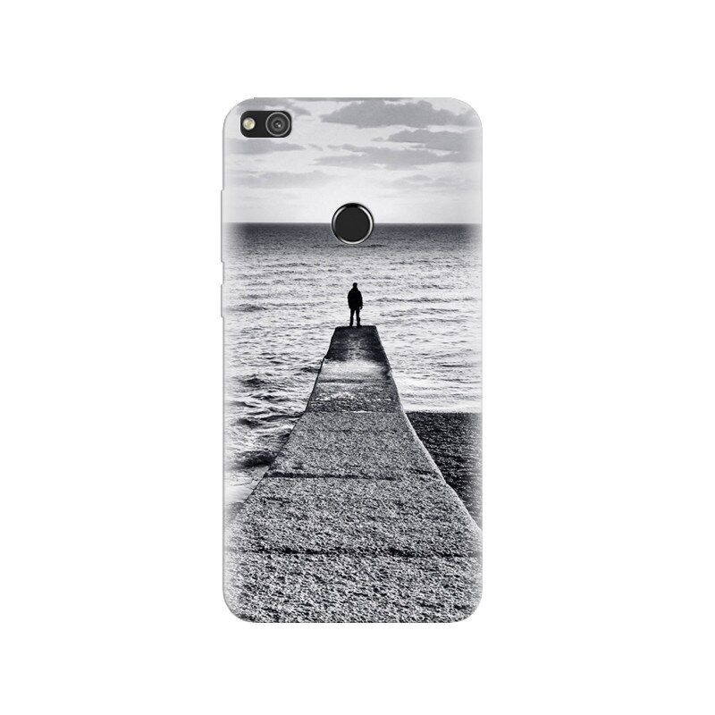 Husa Huawei P8 Lite 2017 Abstract Dock Man Grey Landscape