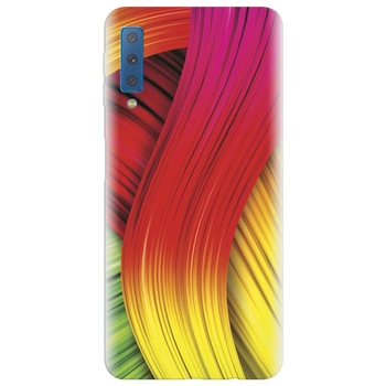 Husa silicon pentru Samsung Galaxy A7 2018, Colorful Abstract Husa silicon pentru Samsung Galaxy A7 2018, Colorful Abstract