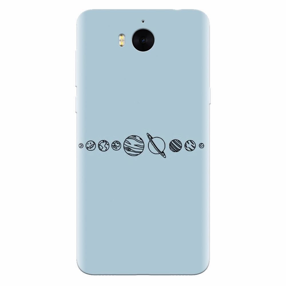Husa silicon pentru Huawei Y6 2017, Planets