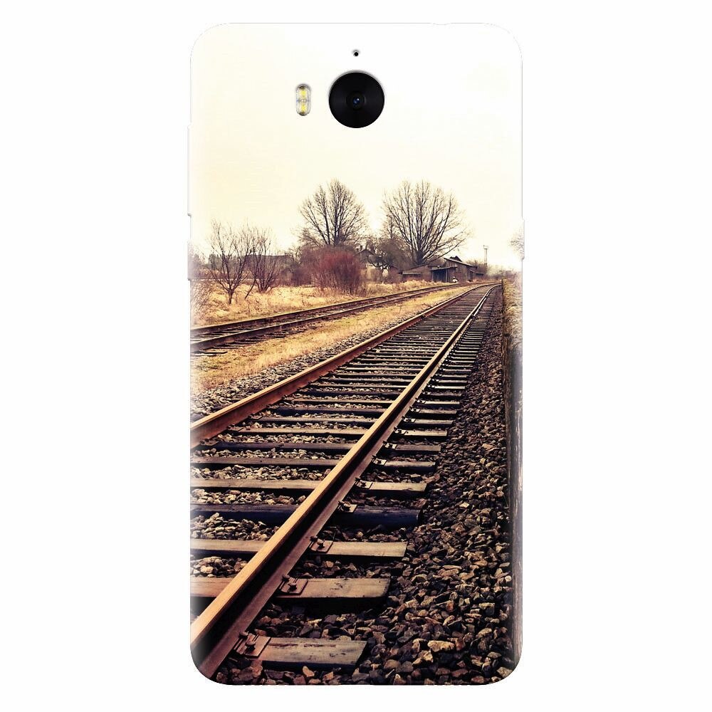Husa silicon pentru Huawei Y6 2017, Railroad