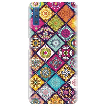 Husa silicon pentru Samsung Galaxy A7 2018, Mandala Pattern Husa silicon pentru Samsung Galaxy A7 2018, Mandala Pattern