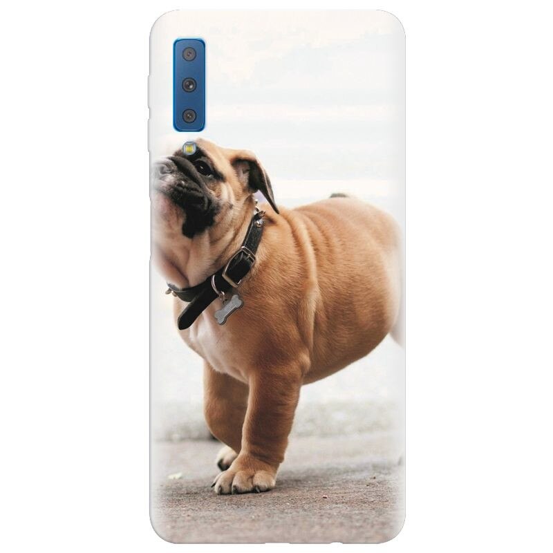 Husa silicon pentru Samsung Galaxy A7 2018, Little Dog Puppy Animal