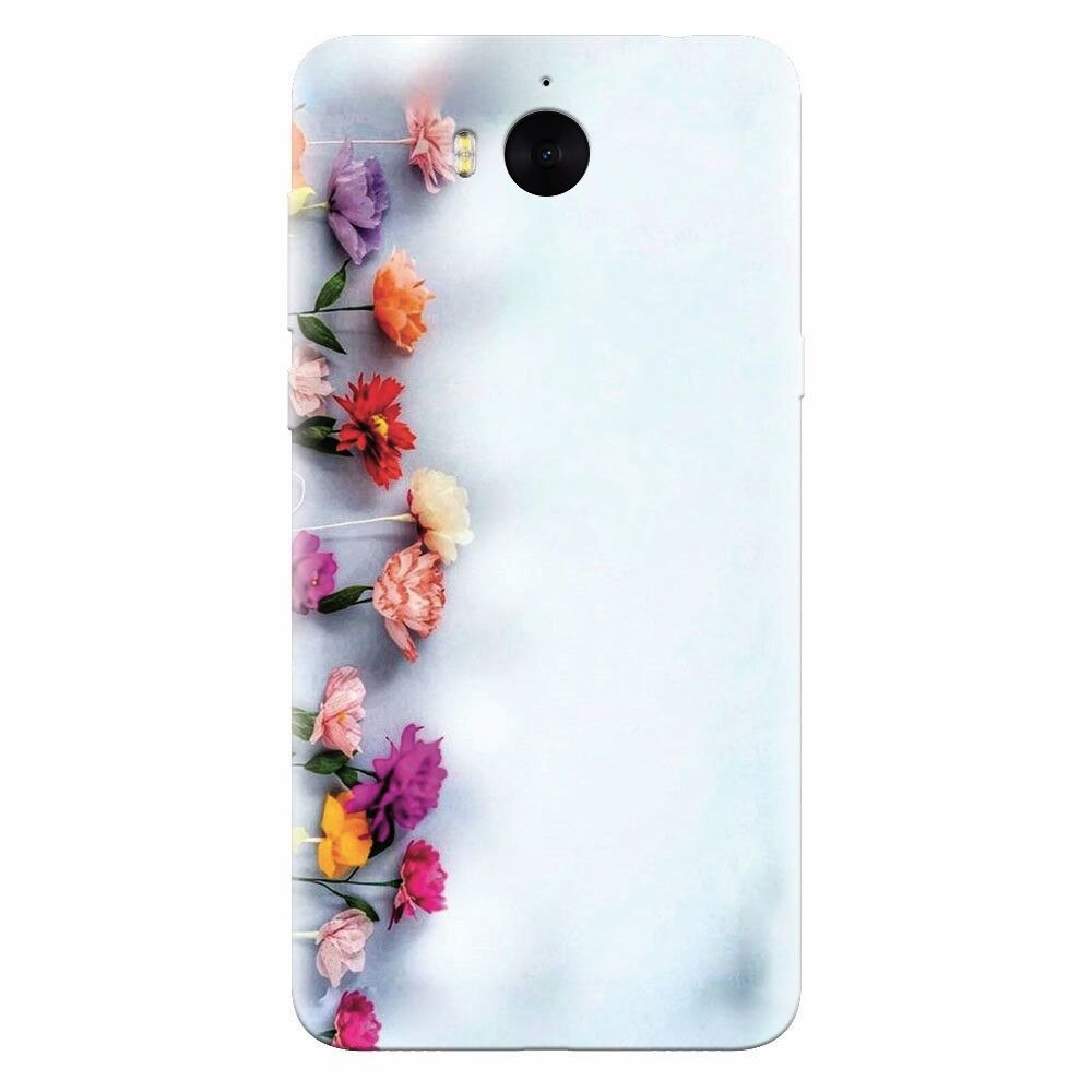 Husa silicon pentru Huawei Y6 2017, Flowers