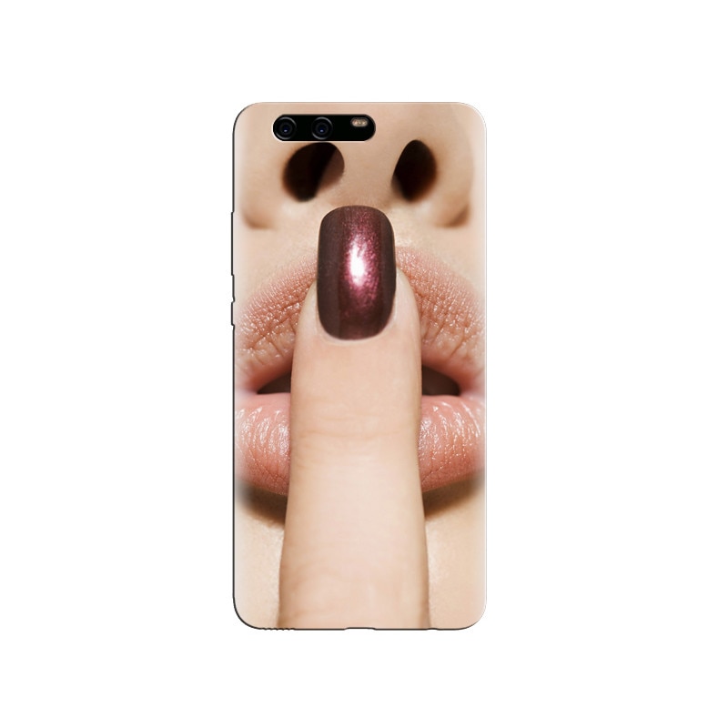 Husa Huawei P10 PLUS Finger Purple Nailpolish Girl Lips